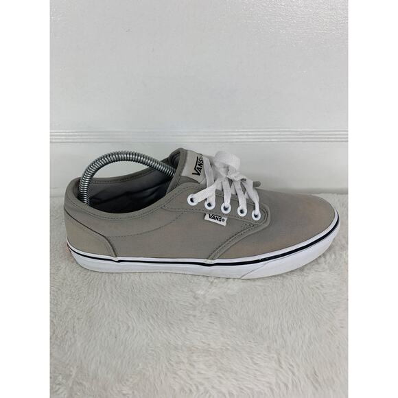 Vans Women’s Atwood Light Gray Skate Shoes Size 10 Casual Sneakers - Picture 7 of 10